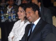 Sachin Tendulkar with his wife Anjali